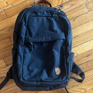 Fjallraven Raven 28 Backpack in Black / 28L / Commuter Hiking Travel Laptop Bag